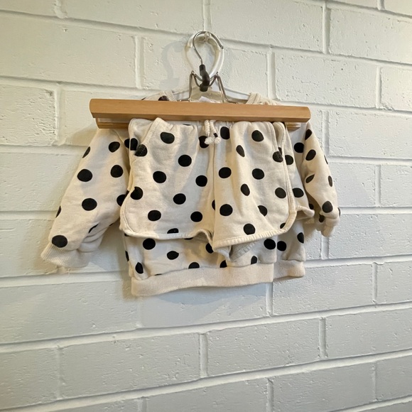 Baby Zara Polka Dot Short Set 3-6mo - Picture 5 of 8